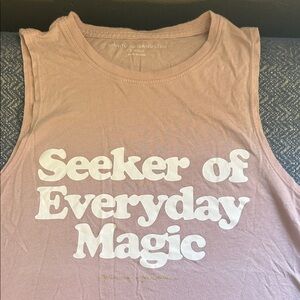 Spiritual Gangster Light Pink Muscle Tee- XS